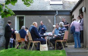 picnic at back door