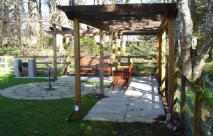 Garden and gazebo